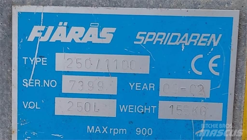 250/1100 3-p fäste Esparcidoras de arena y sal