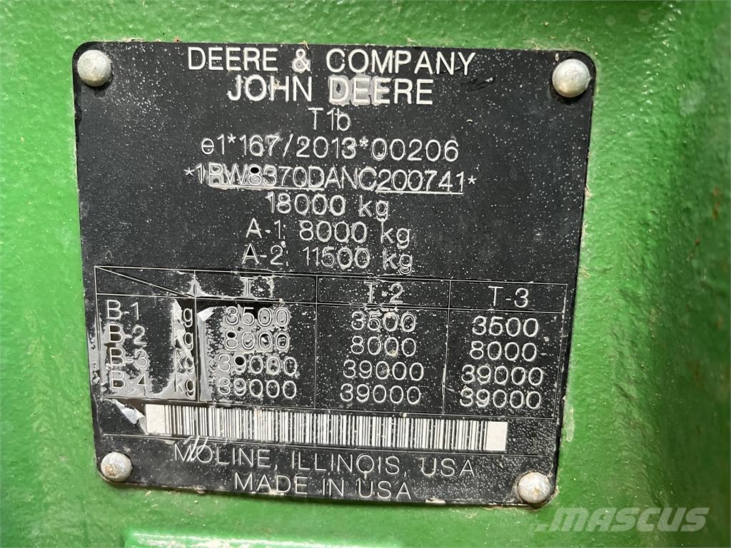 John Deere 8R 370 Tractores