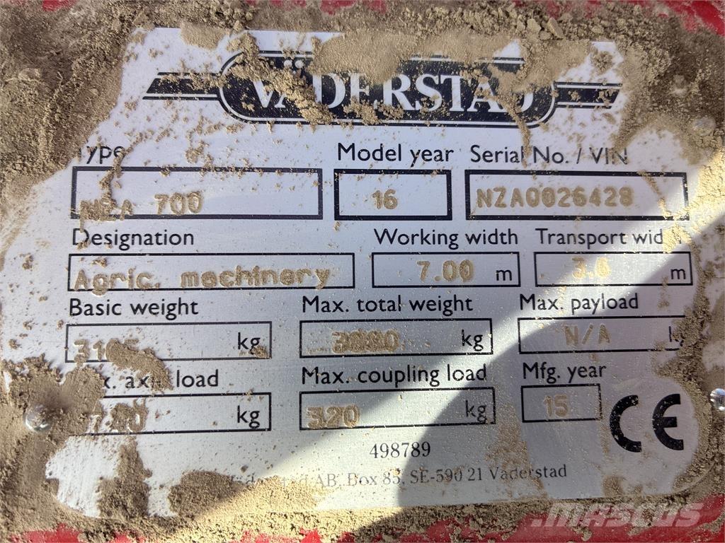 Väderstad NZA 800 HARV Gradas