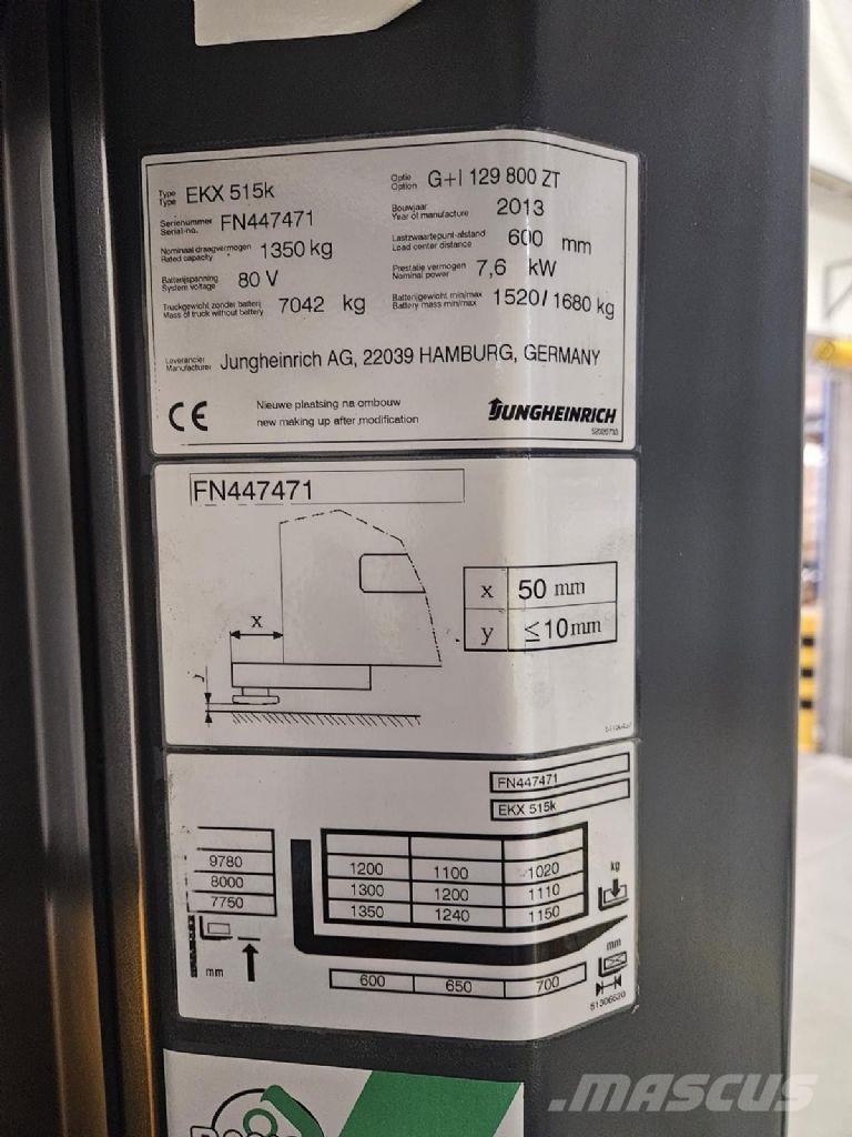 Jungheinrich EKX 515k Recogepedidos de gran altura