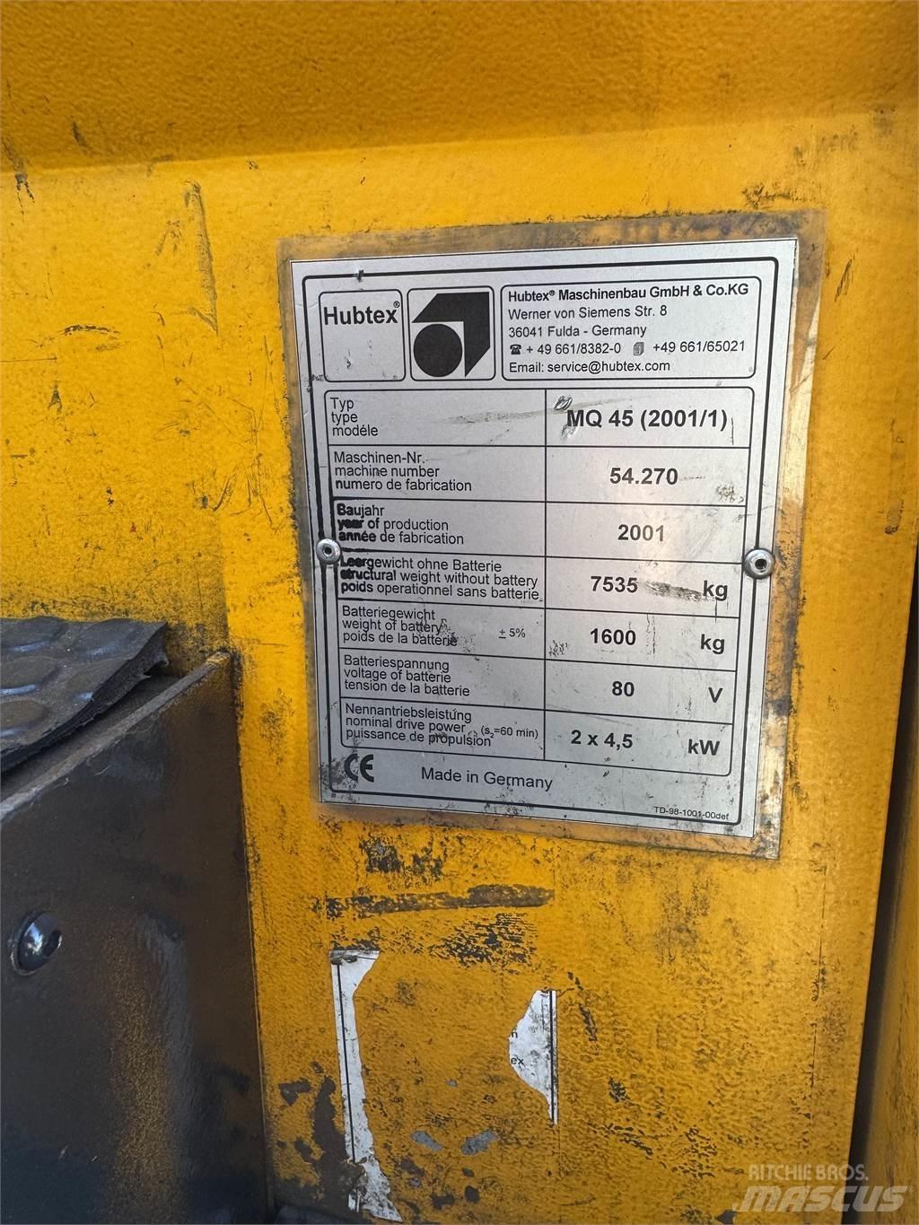 Hubtex MQ 45 Construcción - Otros