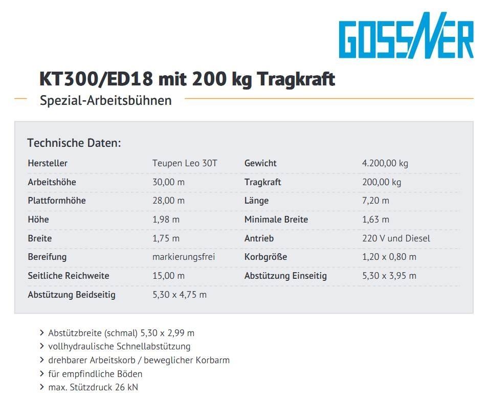 Teupen Leo 30 T Plataforma elevadora autopropulsada