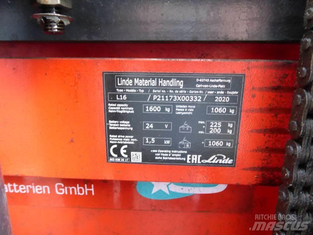 Linde L16 Apiladores eléctricos