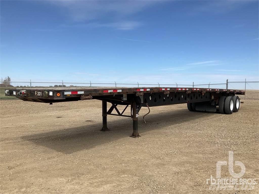 Manac 48 ft T/A Semirremolques de plataformas planas/laterales abatibles