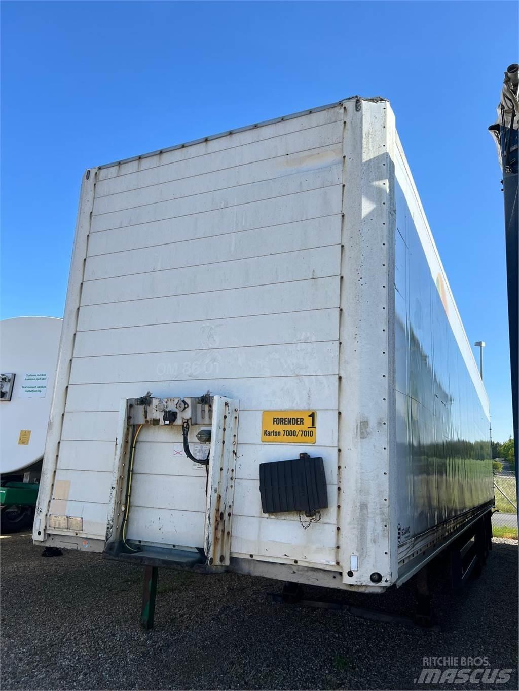 Schmitz 13,6 mtr boks Semirremolques con carrocería de caja