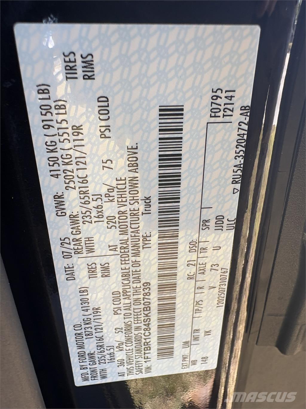 FRD 250 TRANS Camiones caja cerrada