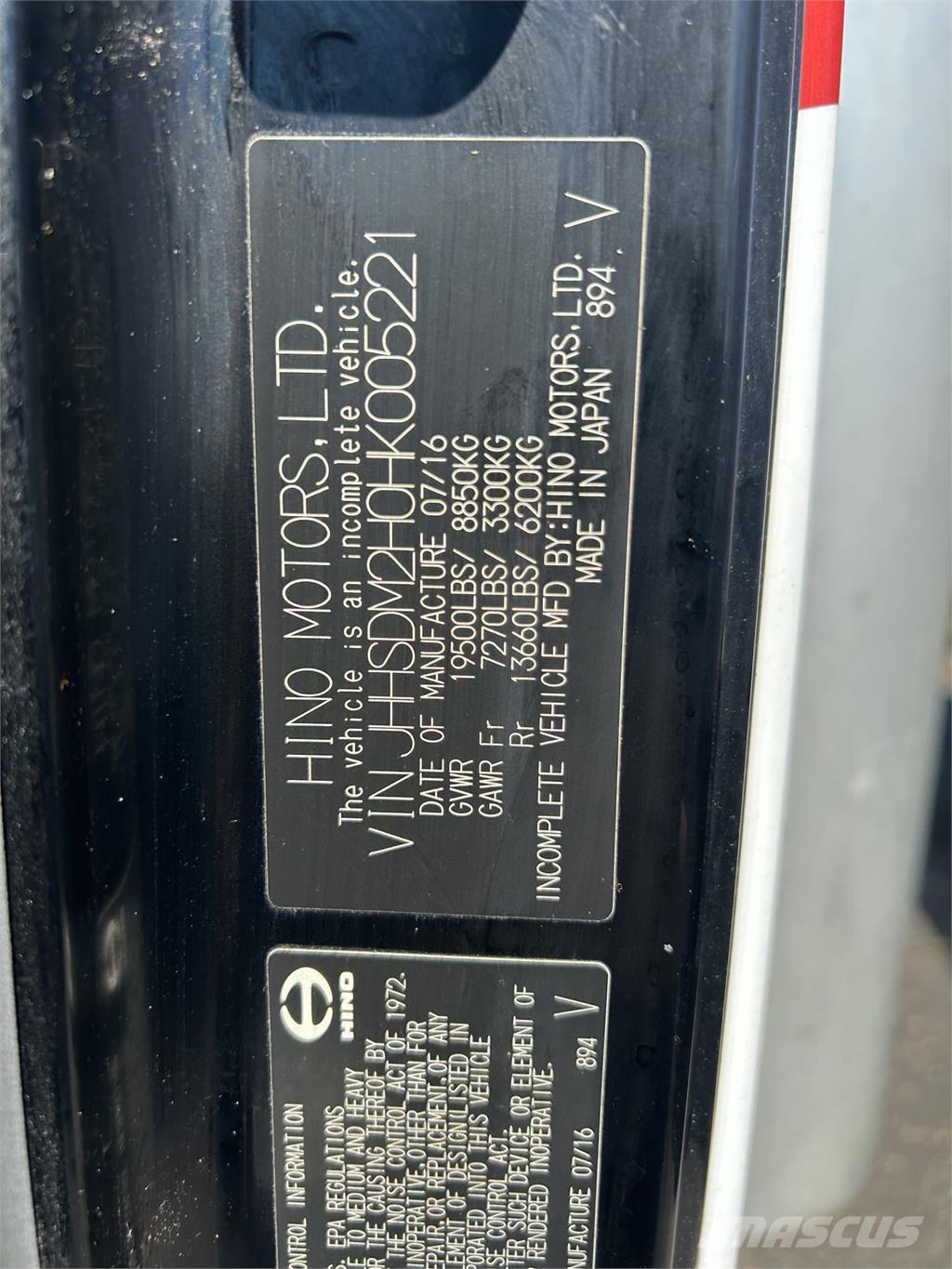 Hino 195 Camiones caja cerrada