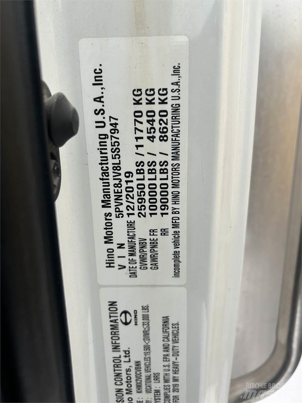 Hino 268 Camiones caja cerrada