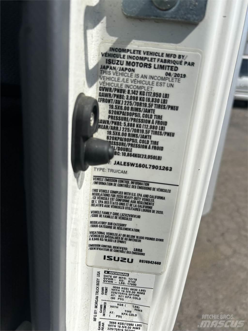 Isuzu NQR Camiones caja cerrada
