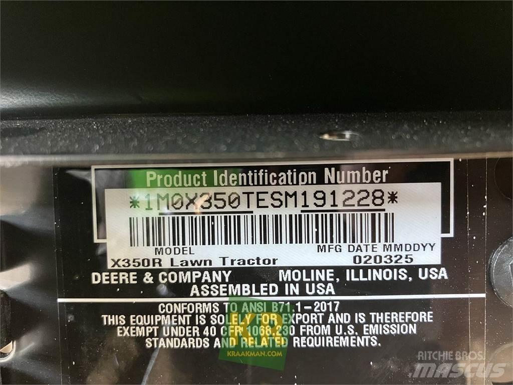 John Deere X350R Tractores corta-césped