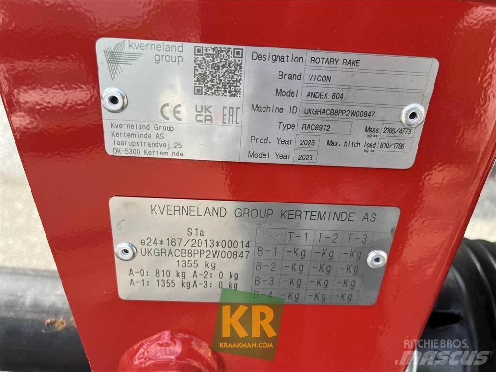 Vicon Andex 804 Rastrillos y henificadores