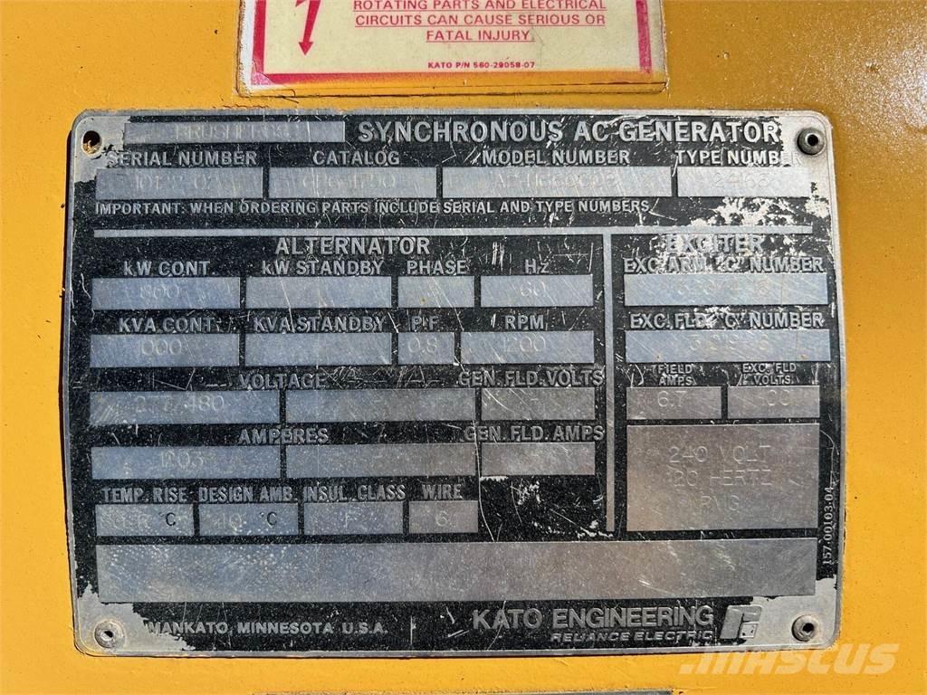Kato 800kW Otros generadores