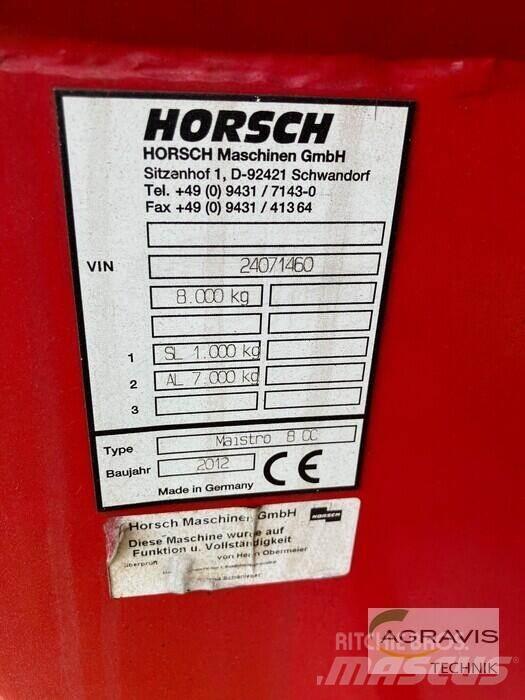 Horsch MAISTRO 8 CC Sembradoras