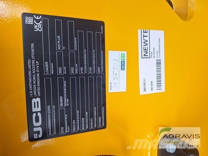 JCB 403 AGRI Cargadoras sobre ruedas