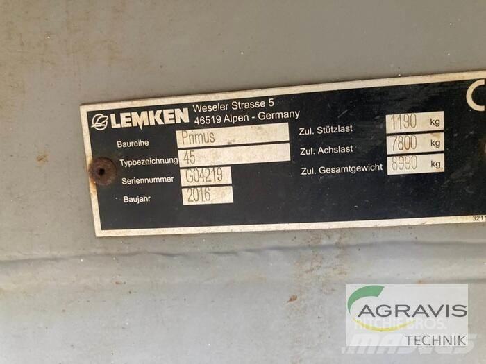 Lemken PRIMUS 45/27 Pulverizadores arrastrados