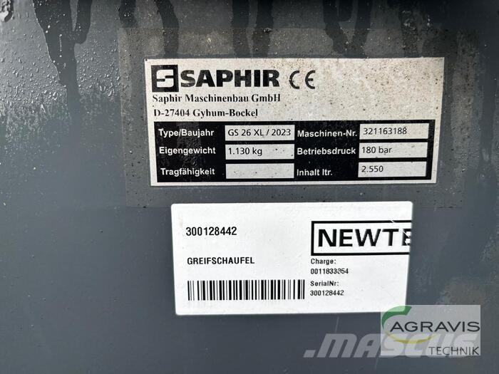 Saphir GREIFSCHAUFEL Otros equipos para ganadería