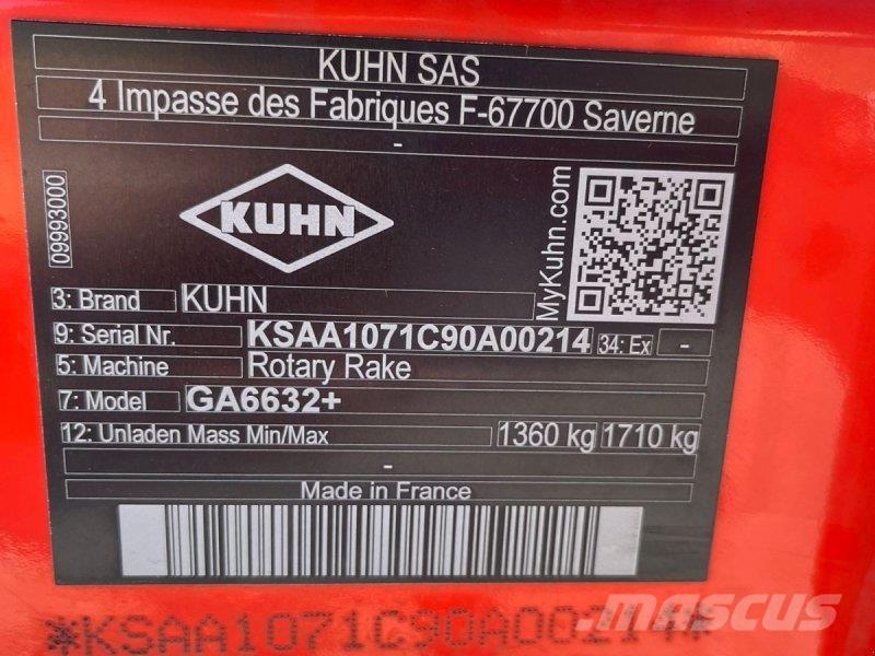 Kuhn GA 6632+ Segadoras hileradoras