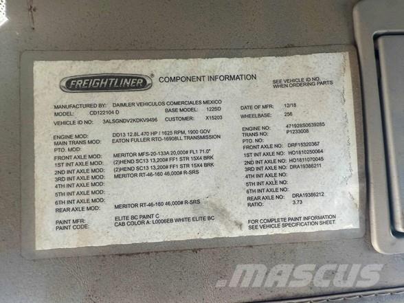 Freightliner 122SD Camiones bañeras basculantes o volquetes