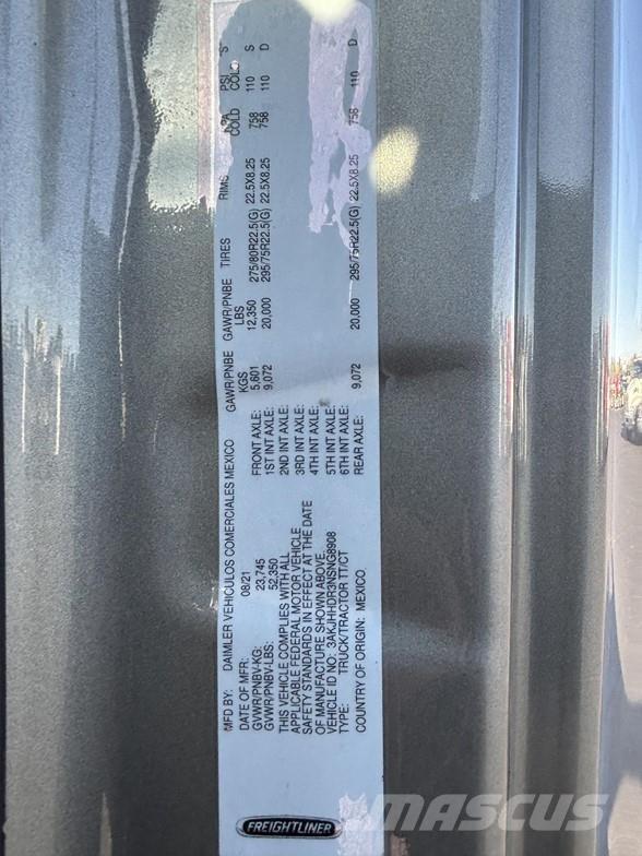 Freightliner CASCADIA 126 Cabezas tractoras