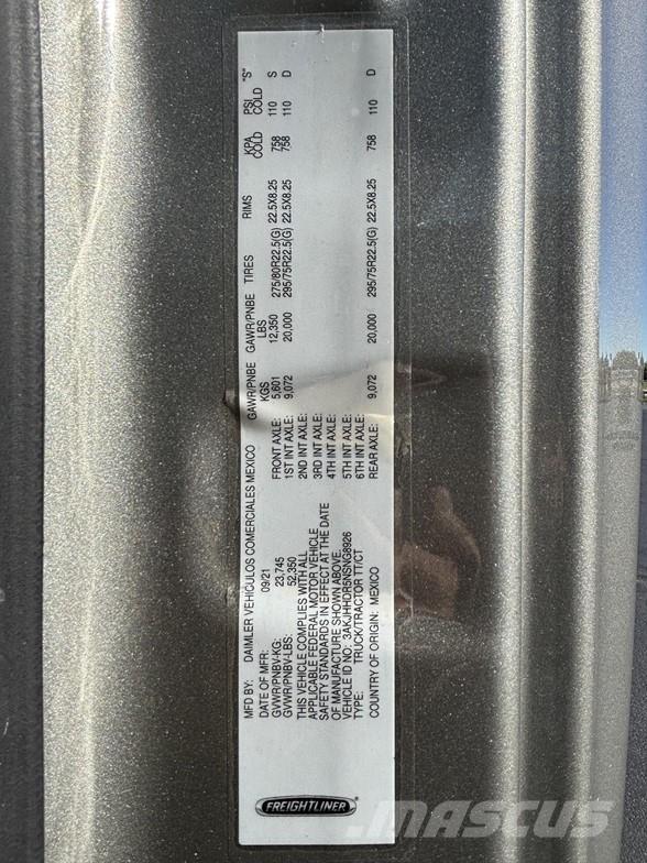 Freightliner CASCADIA 126 Cabezas tractoras