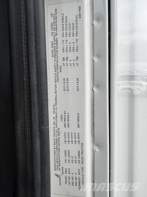 Mack ANTHEM 64T Cabezas tractoras