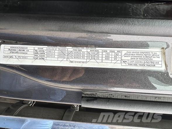 Peterbilt 567 Cabezas tractoras