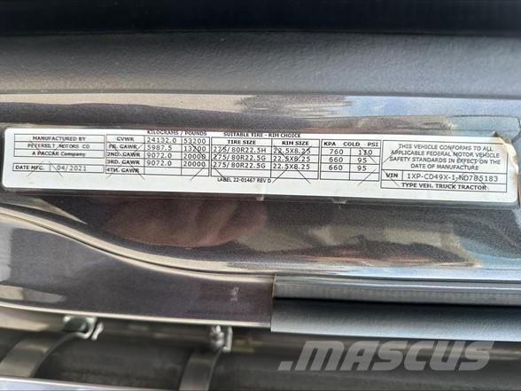 Peterbilt 567 Cabezas tractoras