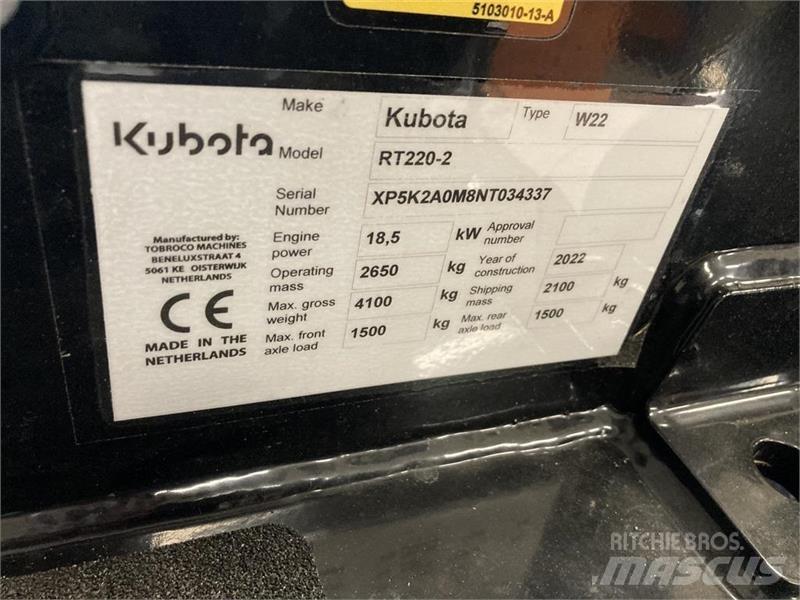 Kubota RT 220- 2 Palas cargadoras