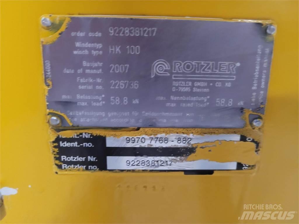 Faun HK 100 winch Piezas y equipos para grúas