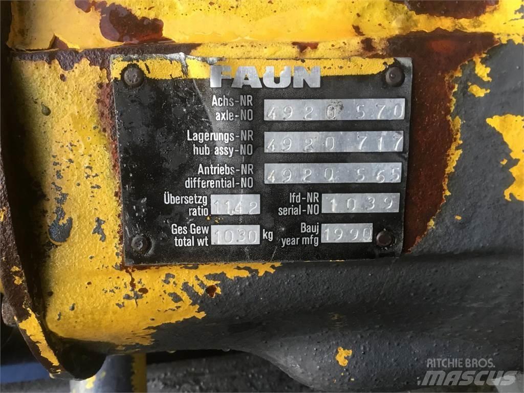 Faun RTF 50-3 axle 1 Ejes