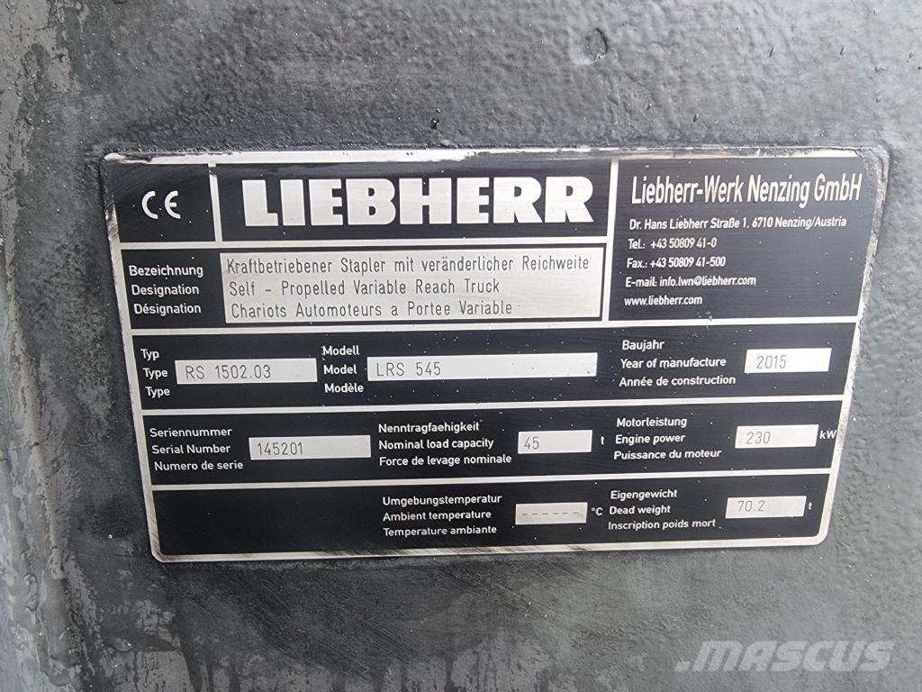 Liebherr LRS 545 Manipulador de contenedores