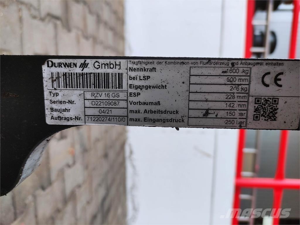 Durwen RZV 16 GS Almacenaje - Otros