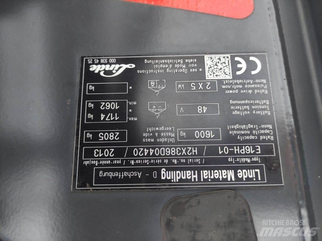 Linde E16PH-01-386 Carretillas de horquilla eléctrica