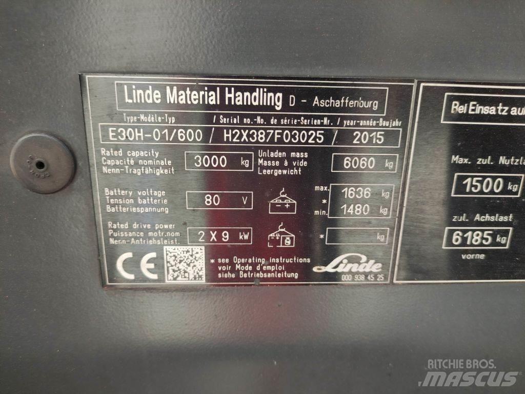 Linde E30H-01-600-387 Carretillas de horquilla eléctrica