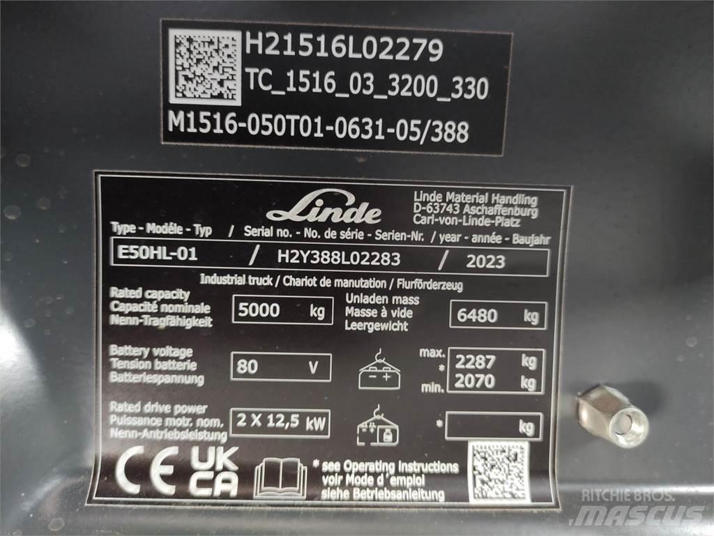 Linde E50HL-388 Carretillas de horquilla eléctrica