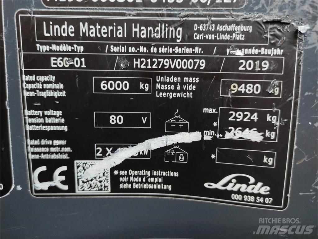 Linde E60-01-1279 Carretillas de horquilla eléctrica