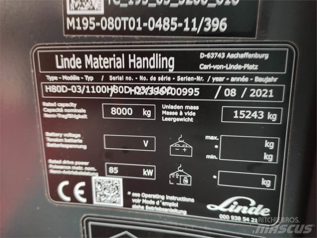 Linde H80D-1100-03-396 Carretillas diesel