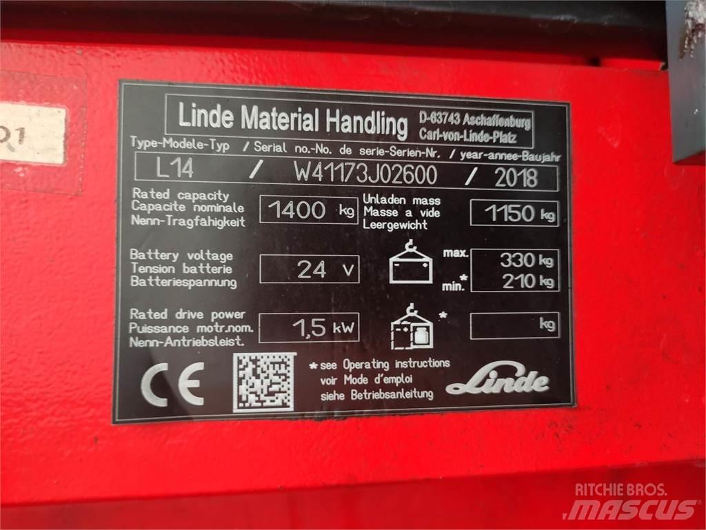 Linde L14-1173 Apiladores eléctricos