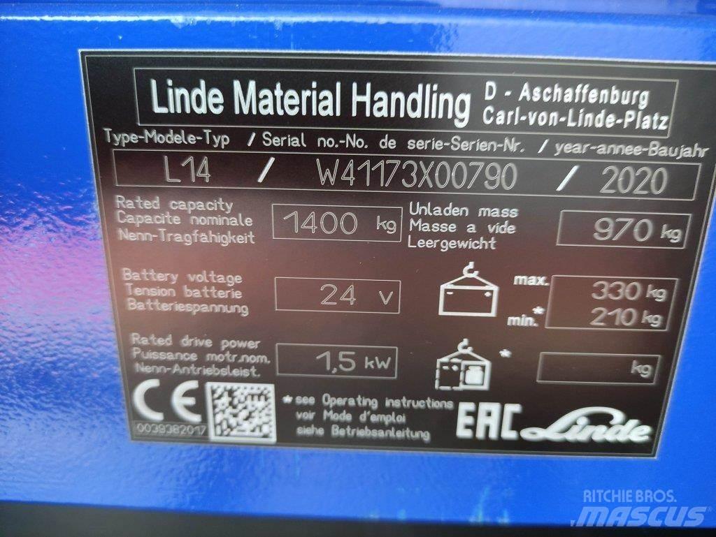 Linde L14i-1173 Apiladores eléctricos