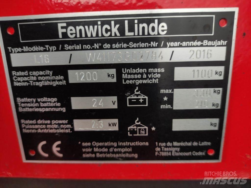 Linde L16-1173 Apiladores eléctricos