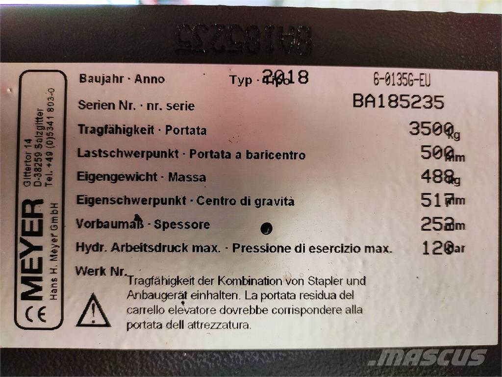 Meyer 6-0135G-EU Manipulador de embalajes