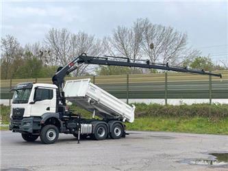 MAN TGS 28.430 6x4-4/3-Seiten- Kipper / Hiab 228-6