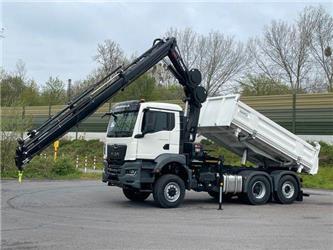 MAN TGS 28.430 6x4-4/3-Seiten- Kipper / Hiab 228-6