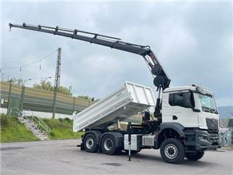 MAN TGS 28.430 6x4-4/3-Seiten- Kipper / Hiab 228-6