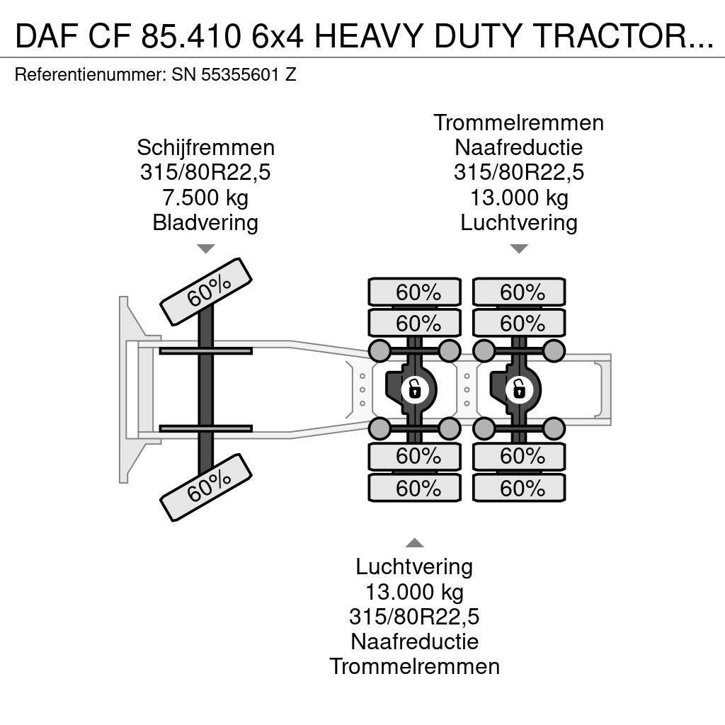 DAF CF 85.410 6x4 HEAVY DUTY TRACTOR UNIT (EURO 5 / AD Cabezas tractoras