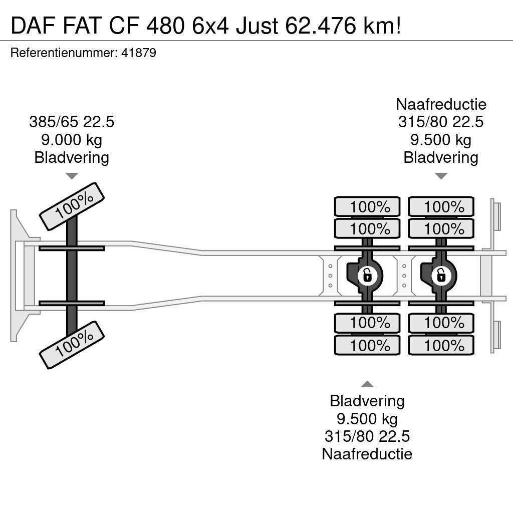 DAF FAT CF 480 6x4 Just 62.476 km! Camiones polibrazo