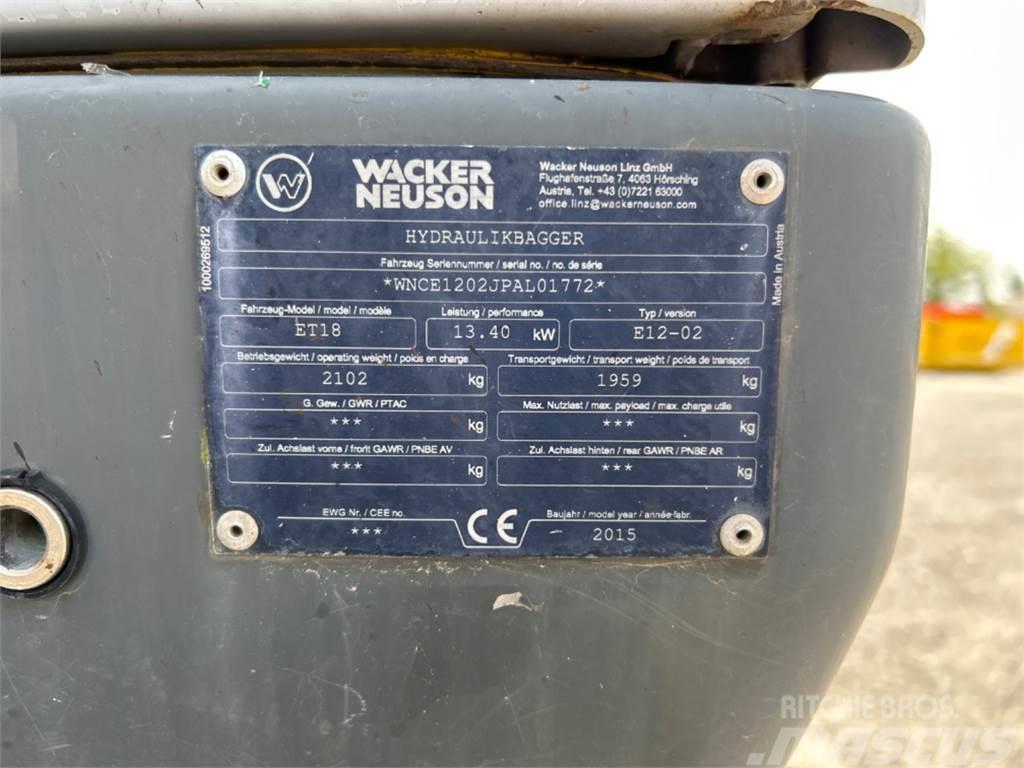 Wacker Neuson ET 18 VDS Mini excavadoras < 7t