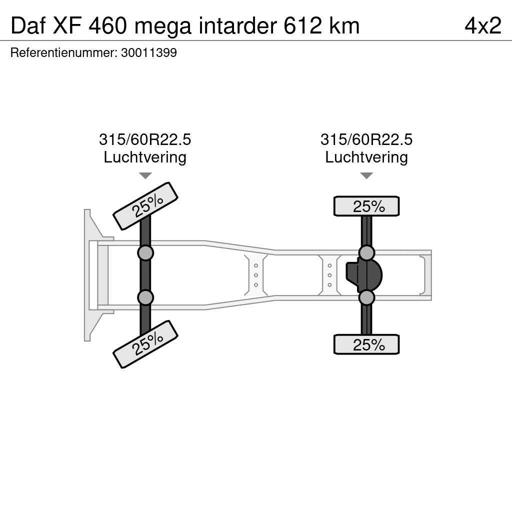 DAF XF 460 mega intarder 612 km Cabezas tractoras