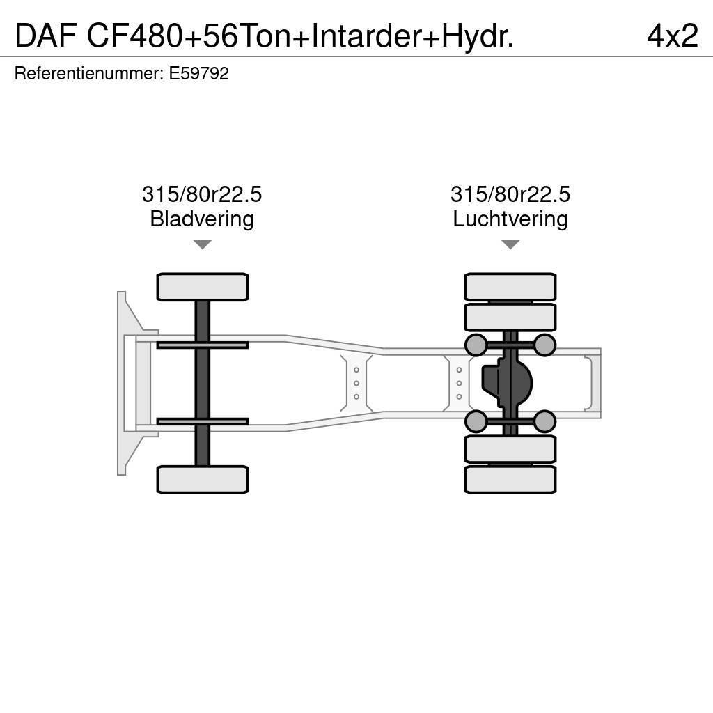 DAF CF480+56Ton+Intarder+Hydr. Cabezas tractoras
