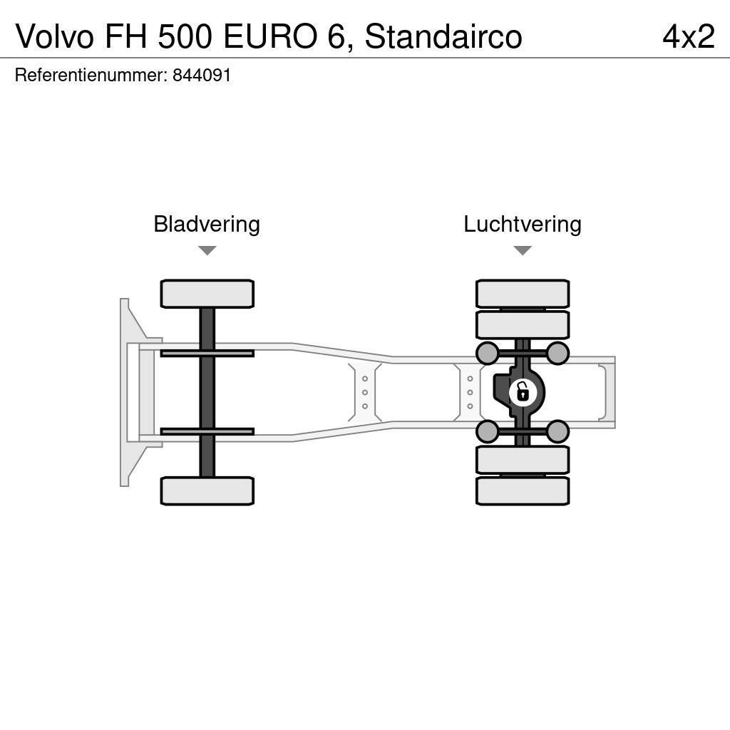 Volvo FH 500 EURO 6, Standairco Cabezas tractoras